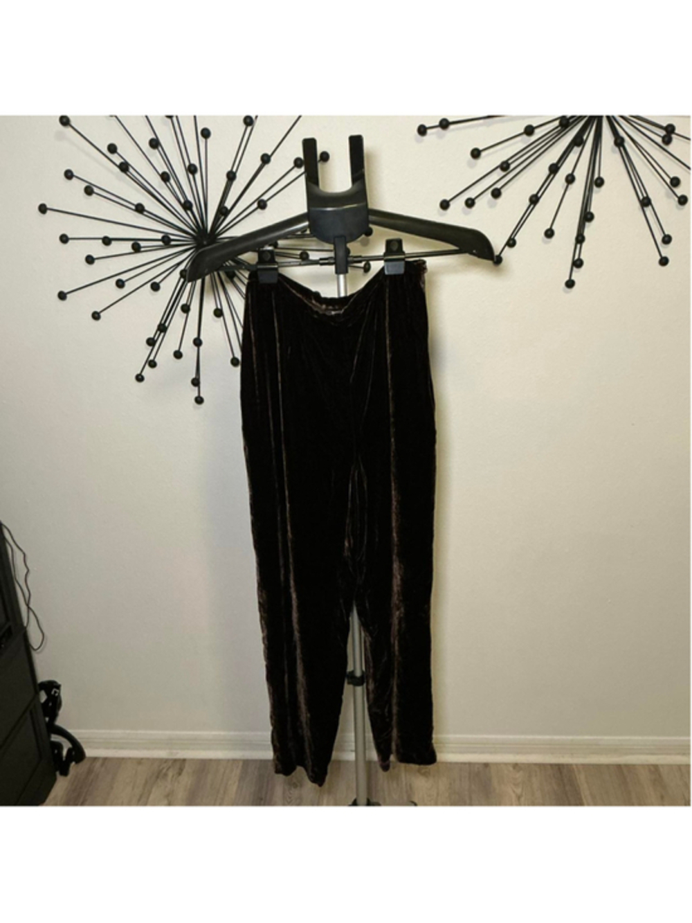 The Limited brown velvet pants with slit on side